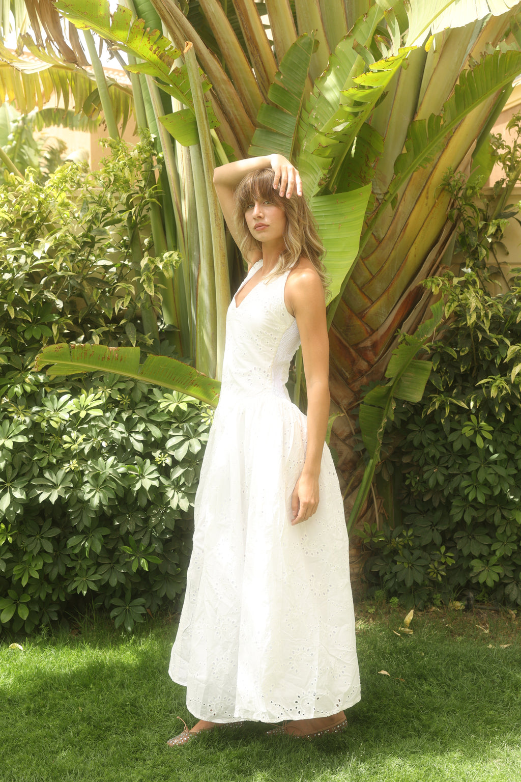White Calypso Dress
