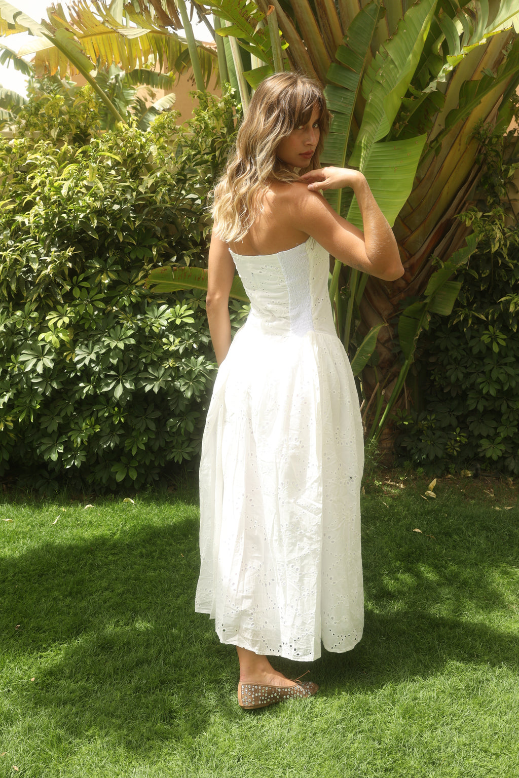 White Calypso Dress