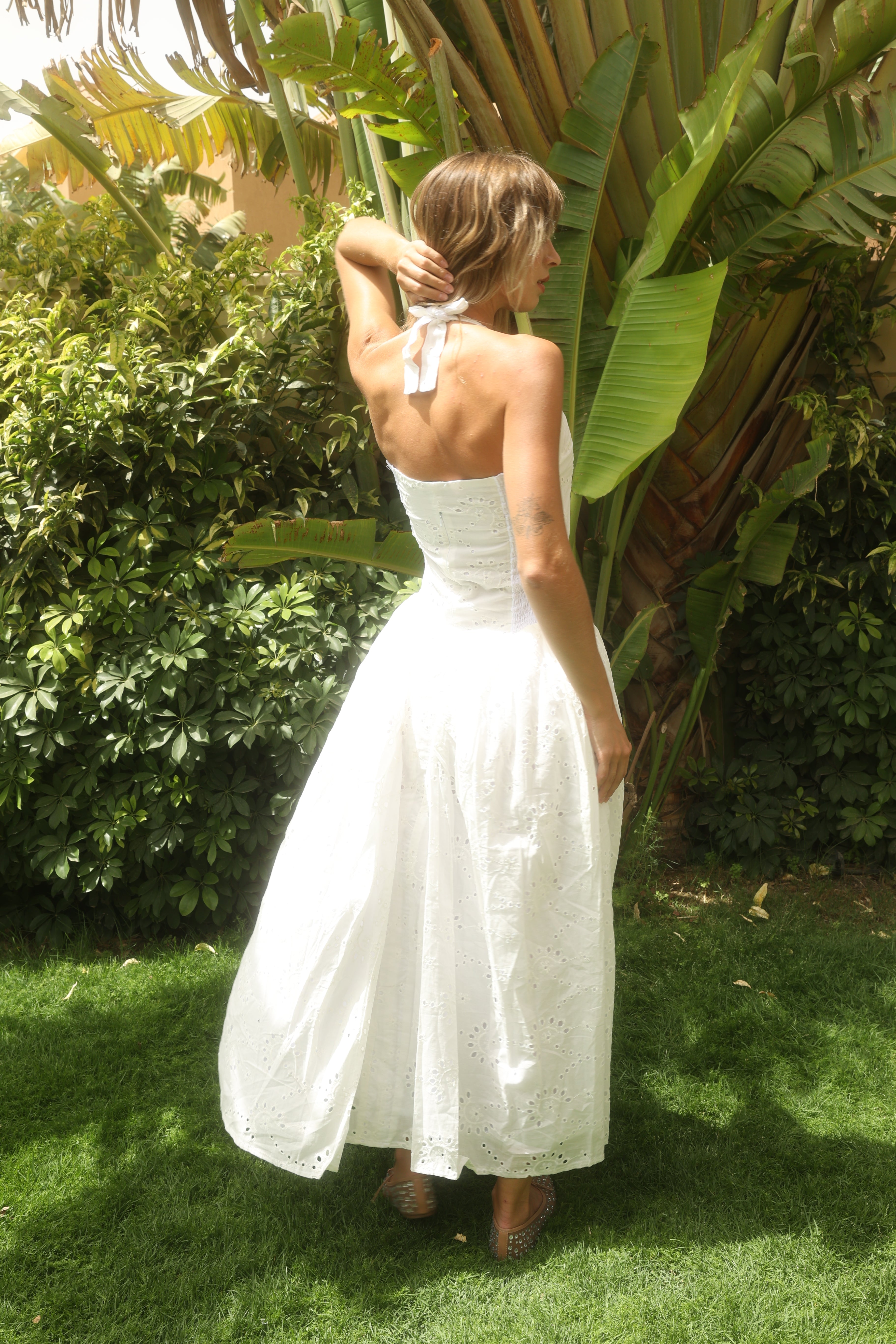 White Calypso Dress