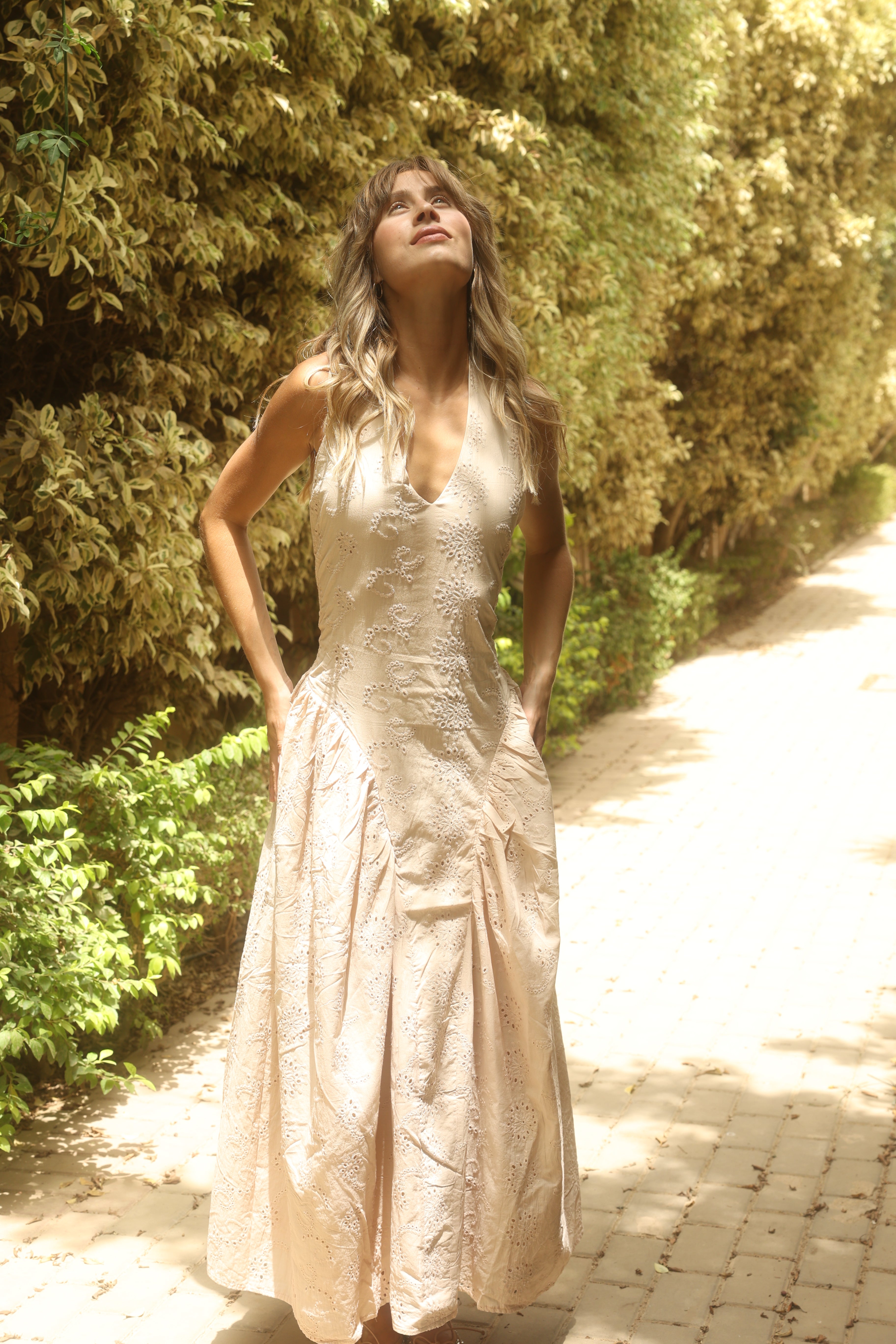 Beige Calypso Dress