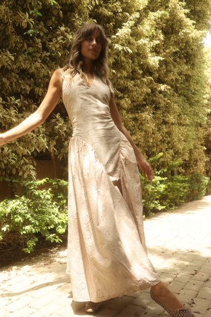Beige Calypso Dress