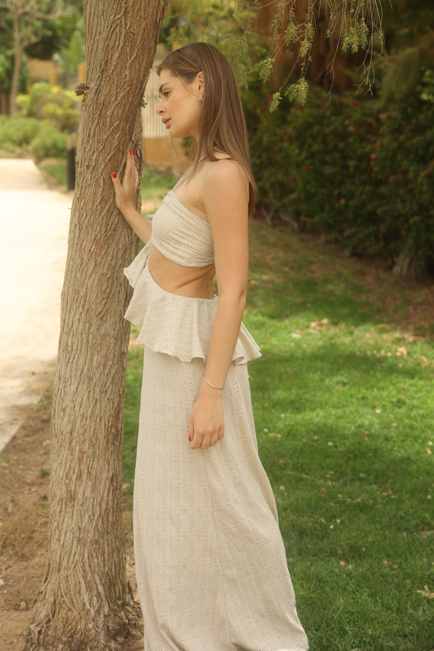 Beige Maia Dress