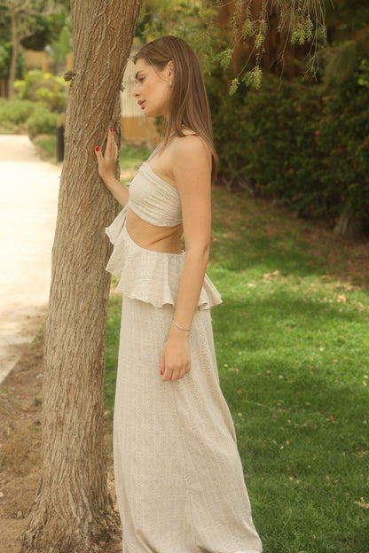 Beige Maia Dress