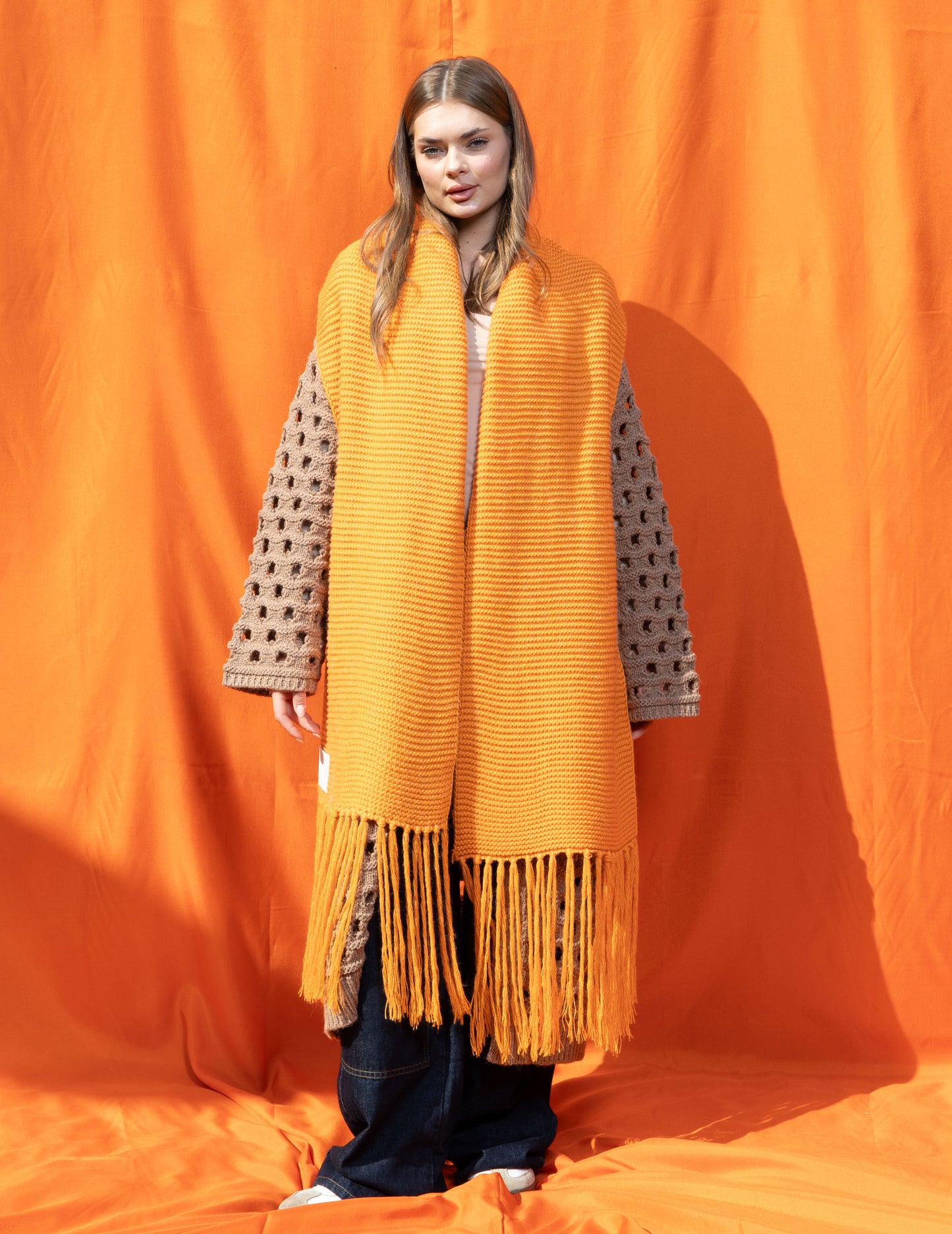 Orange Lynx Scarf