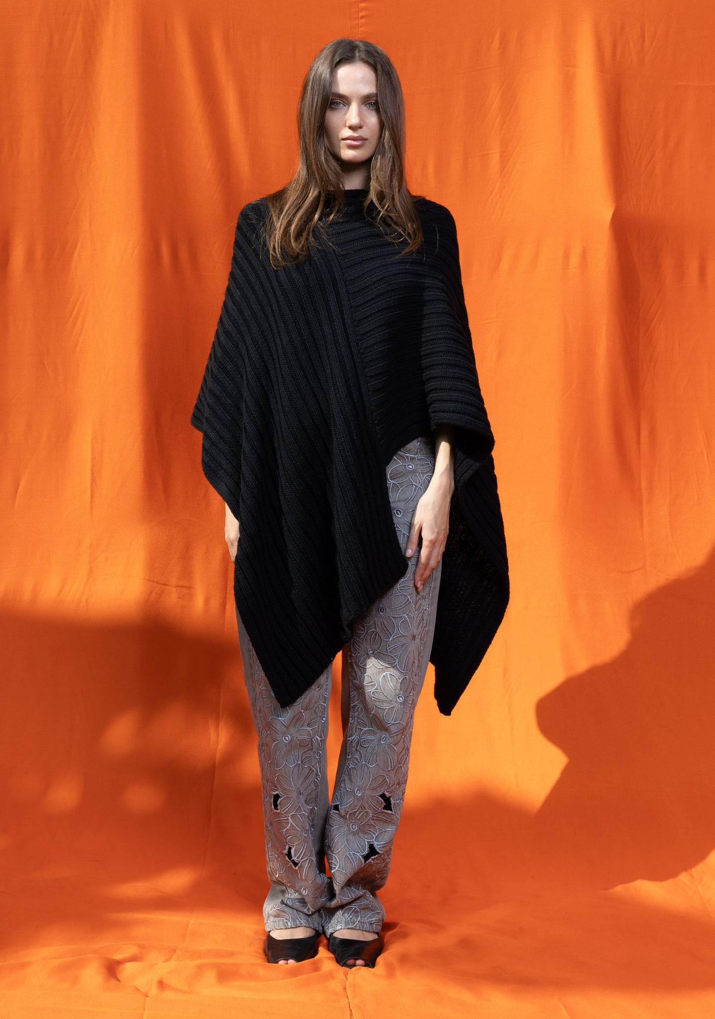 Black Chandra Poncho