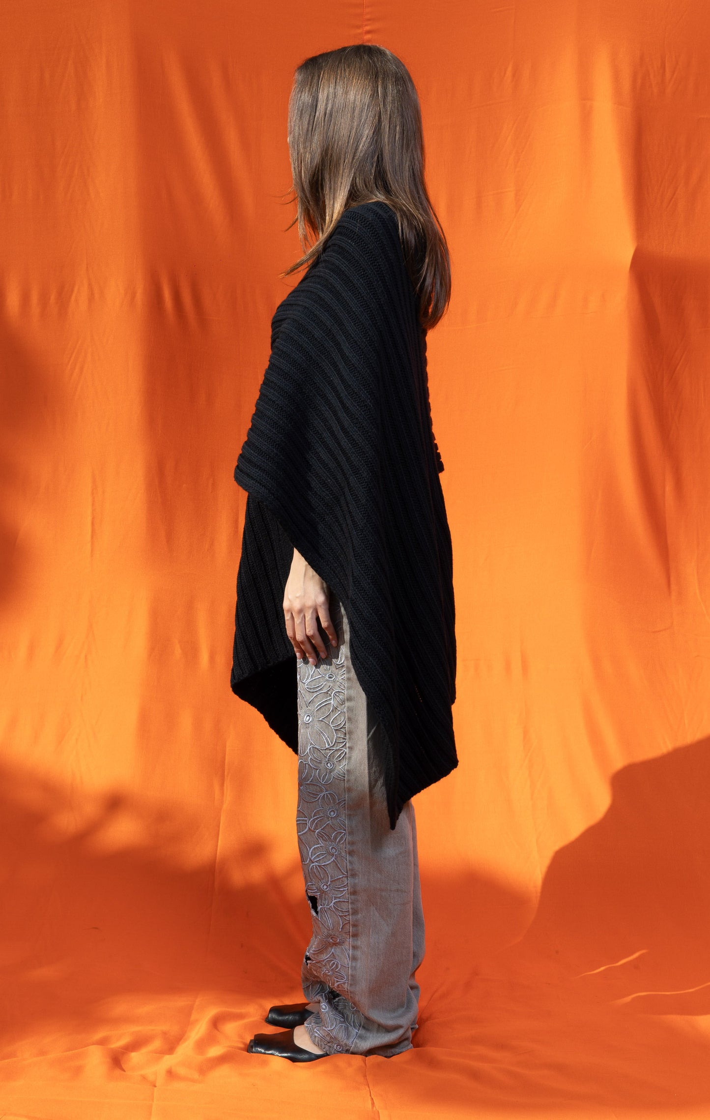 Black Chandra Poncho