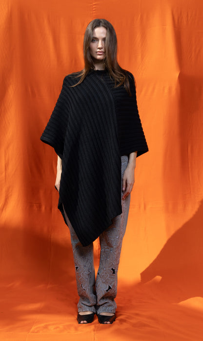 Black Chandra Poncho