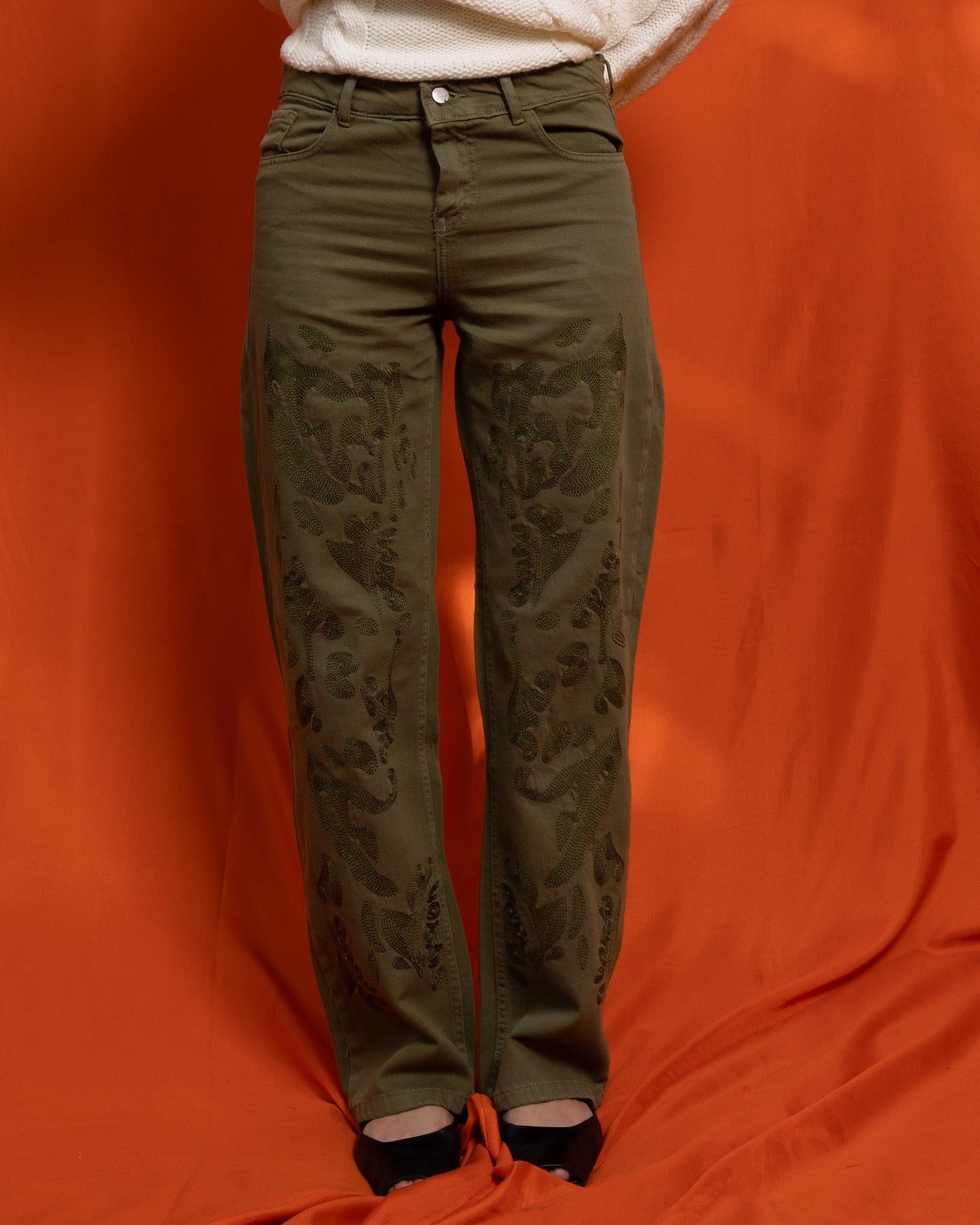 Olive Vesta Jeans