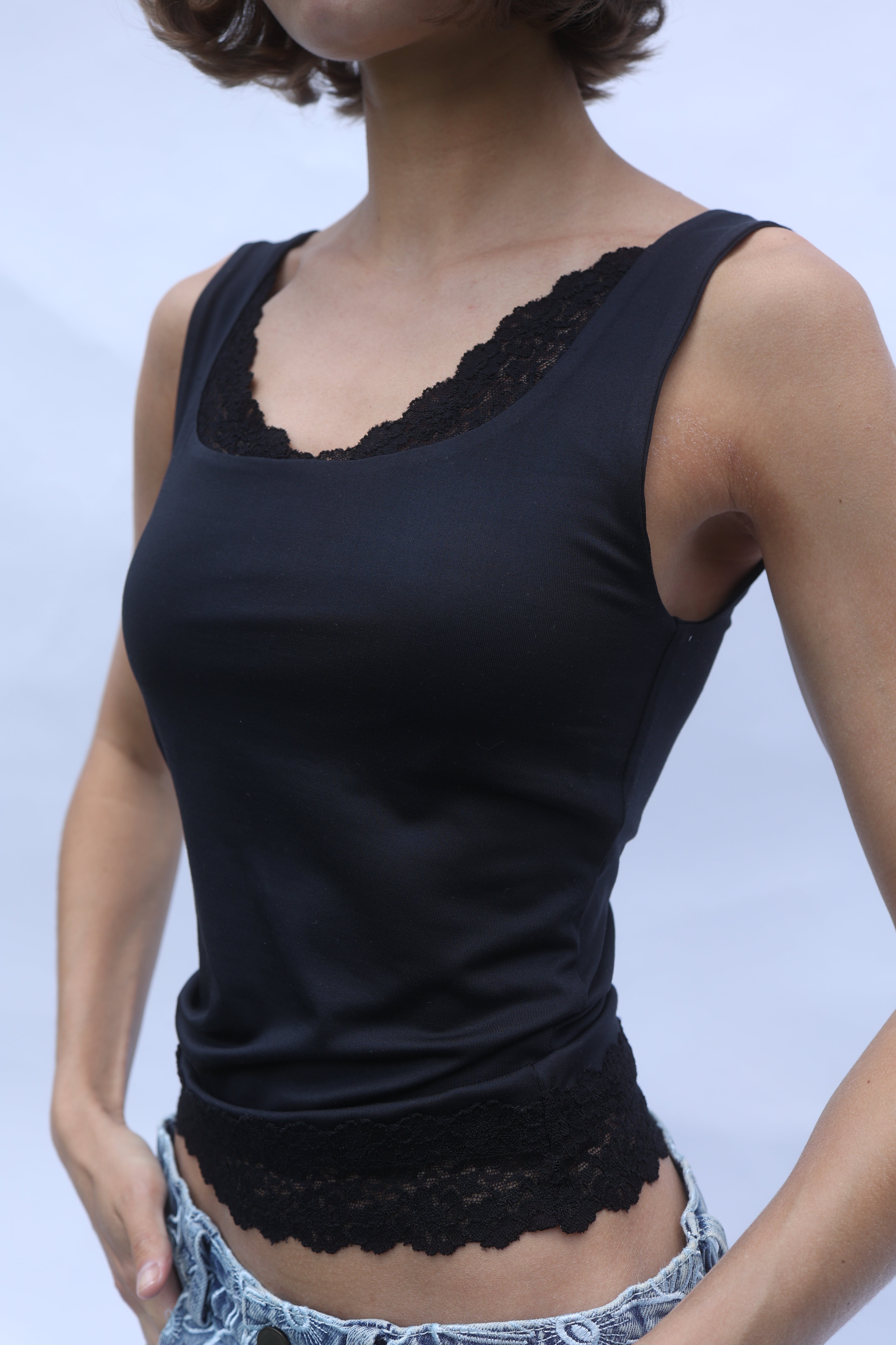 Polyamide Lace Tank Top