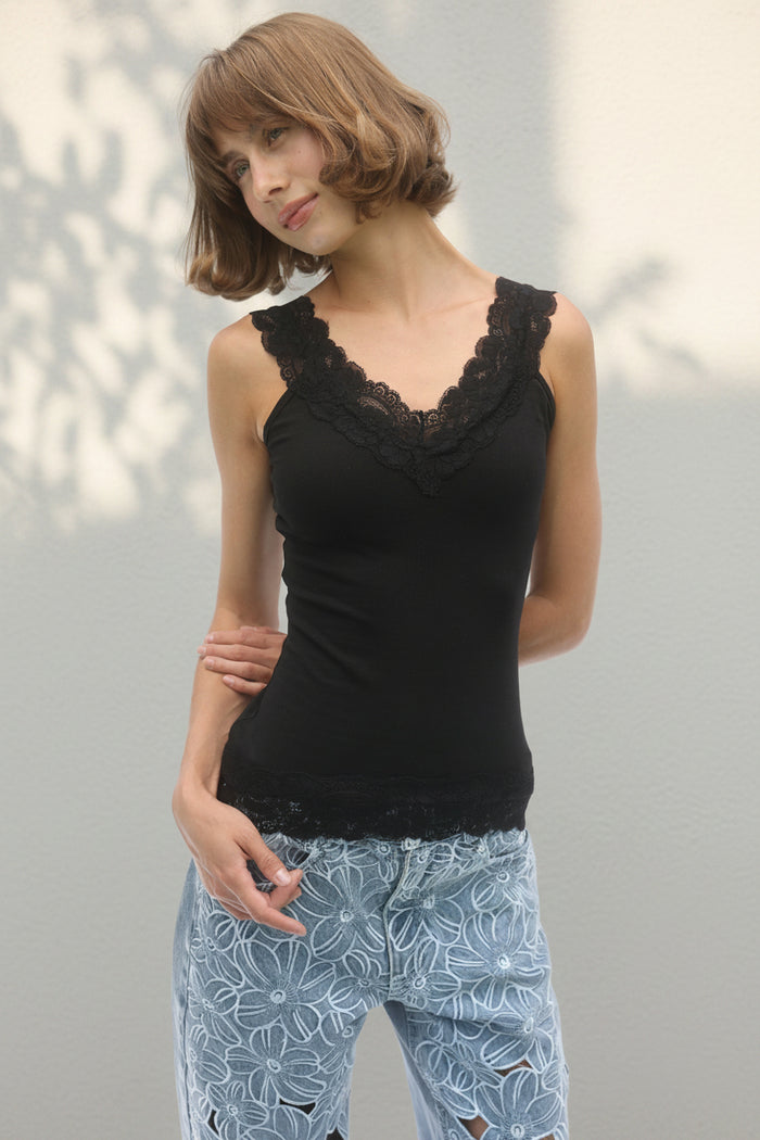 Spaghetti Strap Lace Top