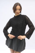 Lace Blouse with Crochet-Style