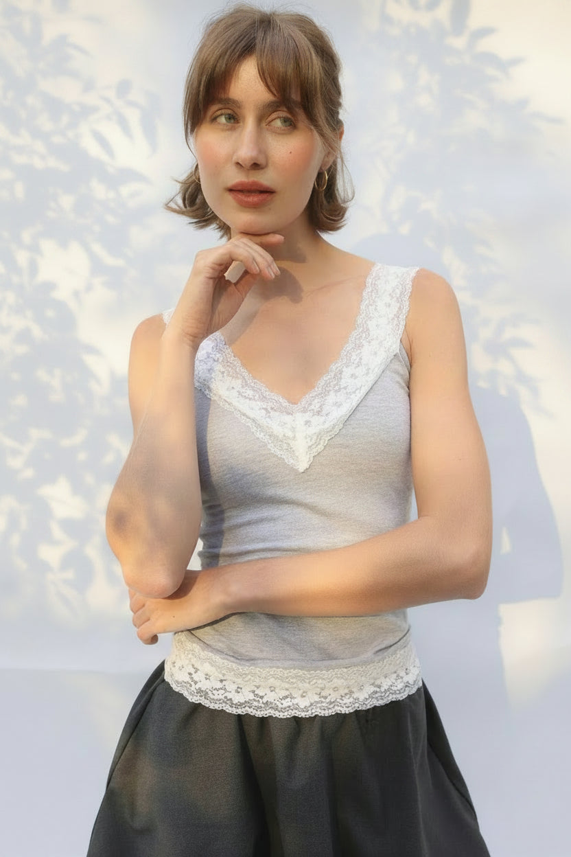 Spaghetti Strap Lace Top