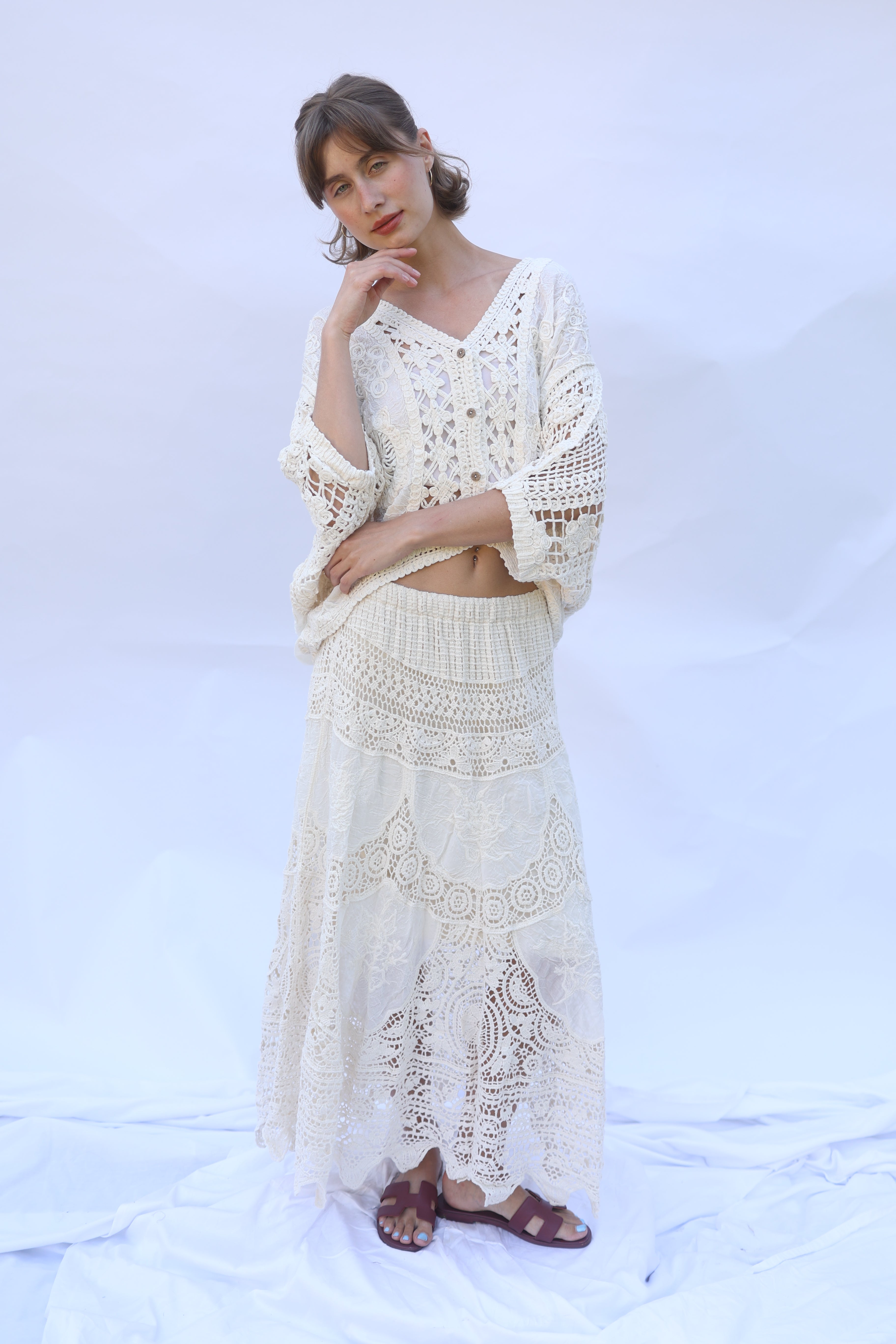 Leaves Crochet Skirt