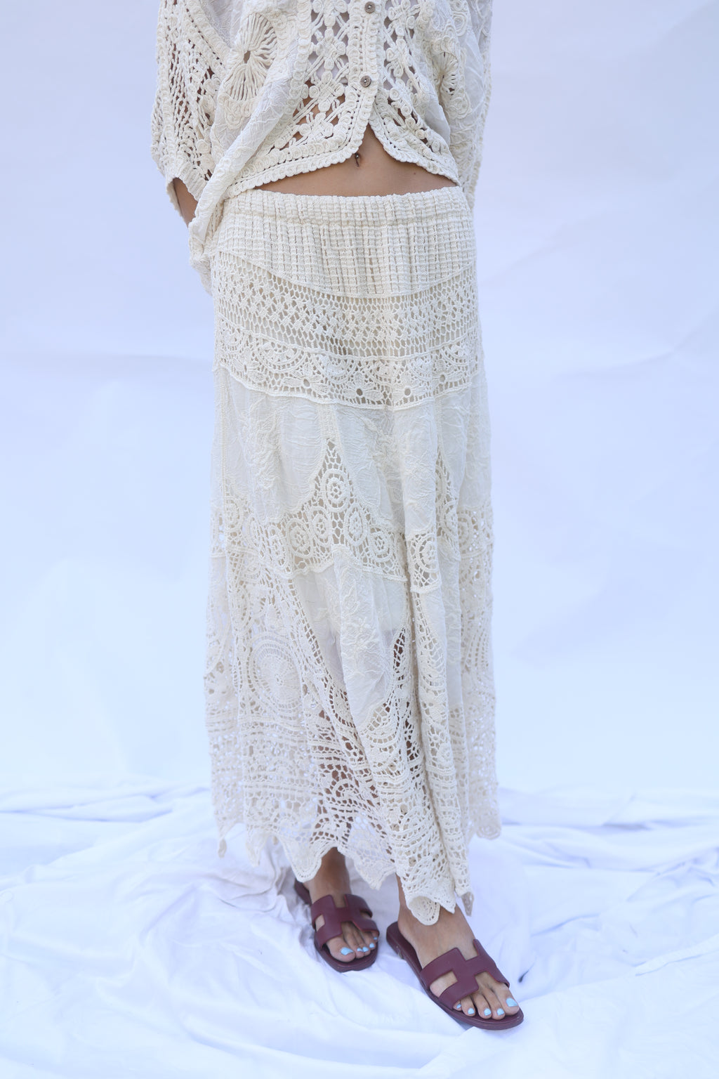 Leaves Crochet Skirt