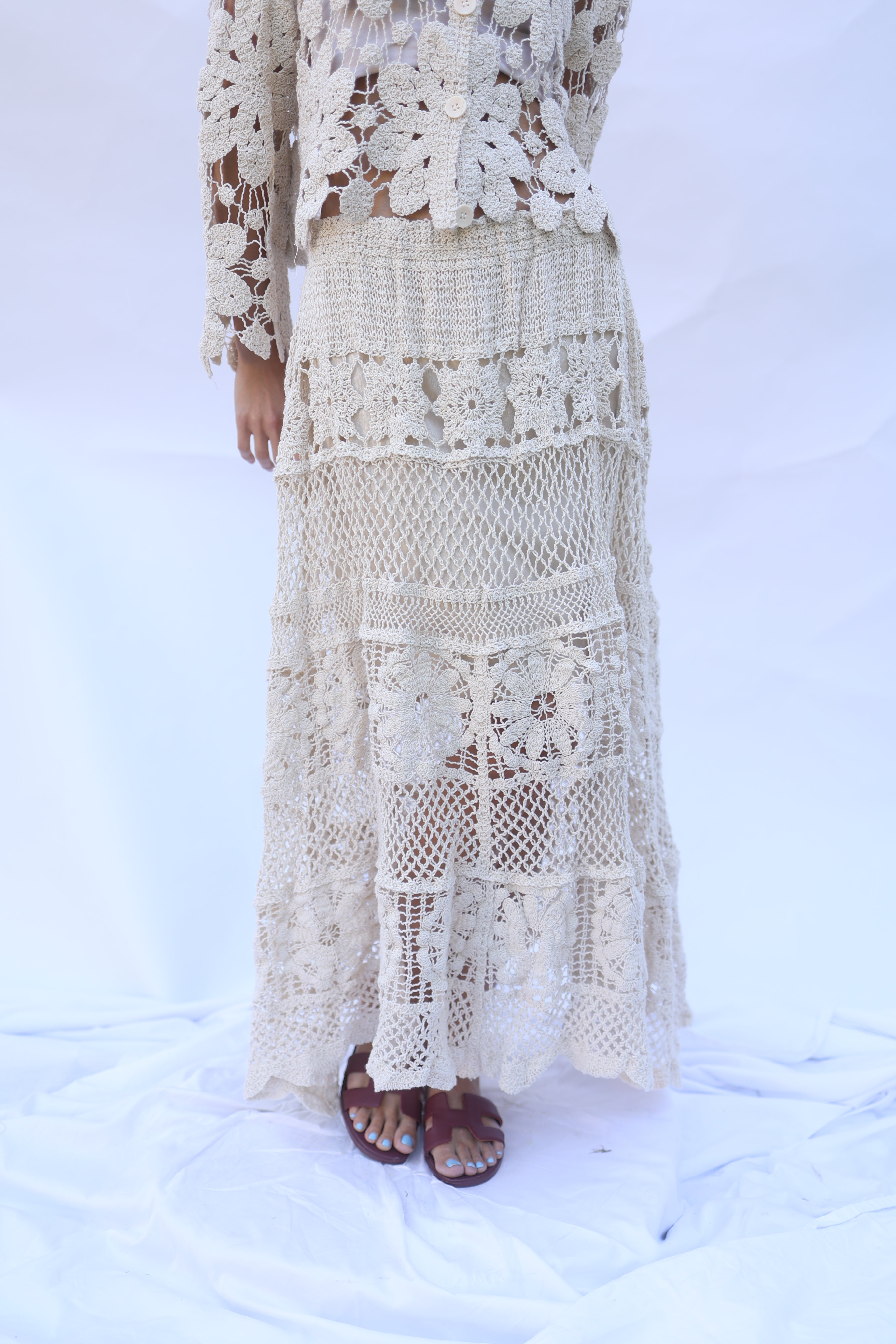 Flower Crochet Skirt