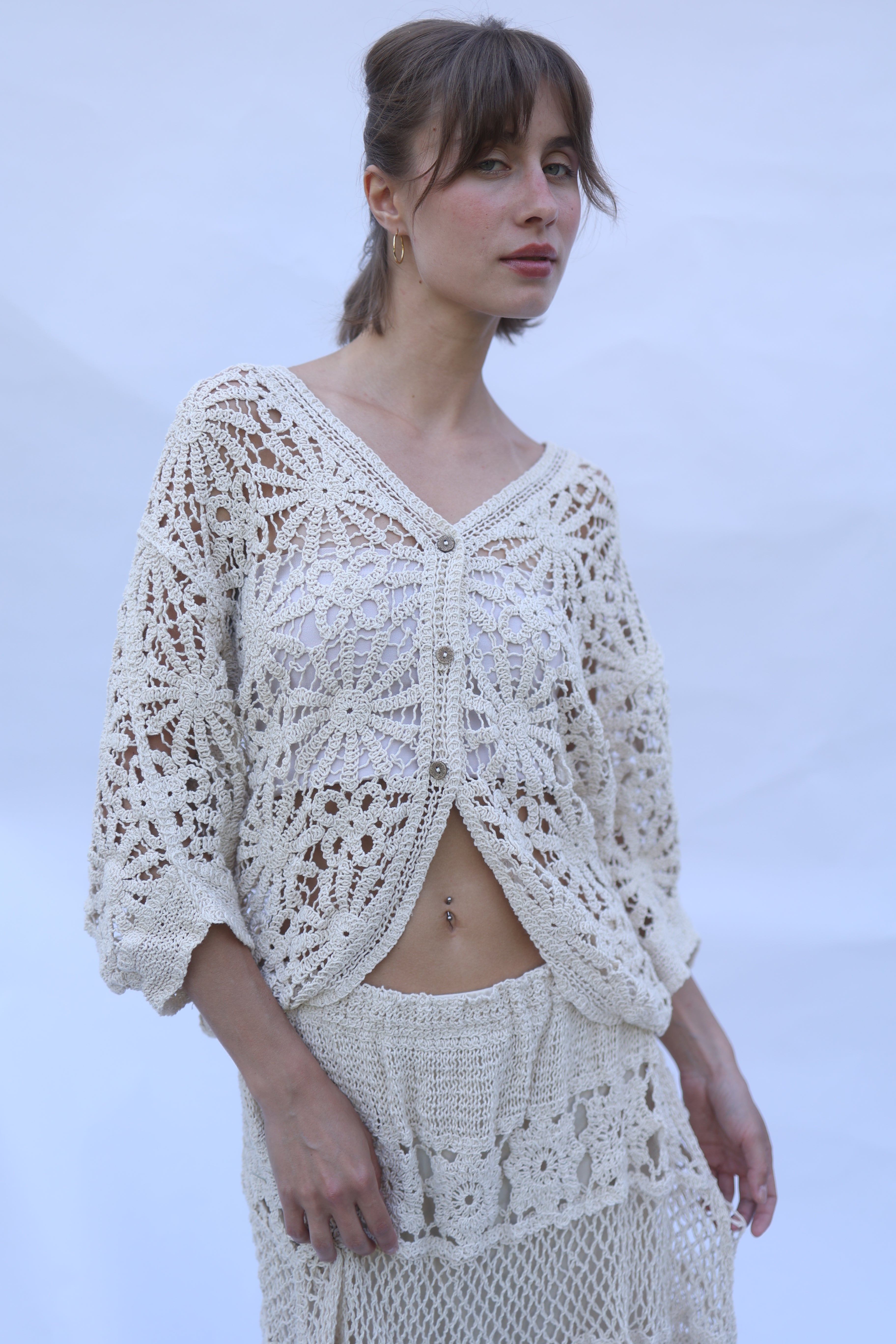 Fan Crochet Blouse