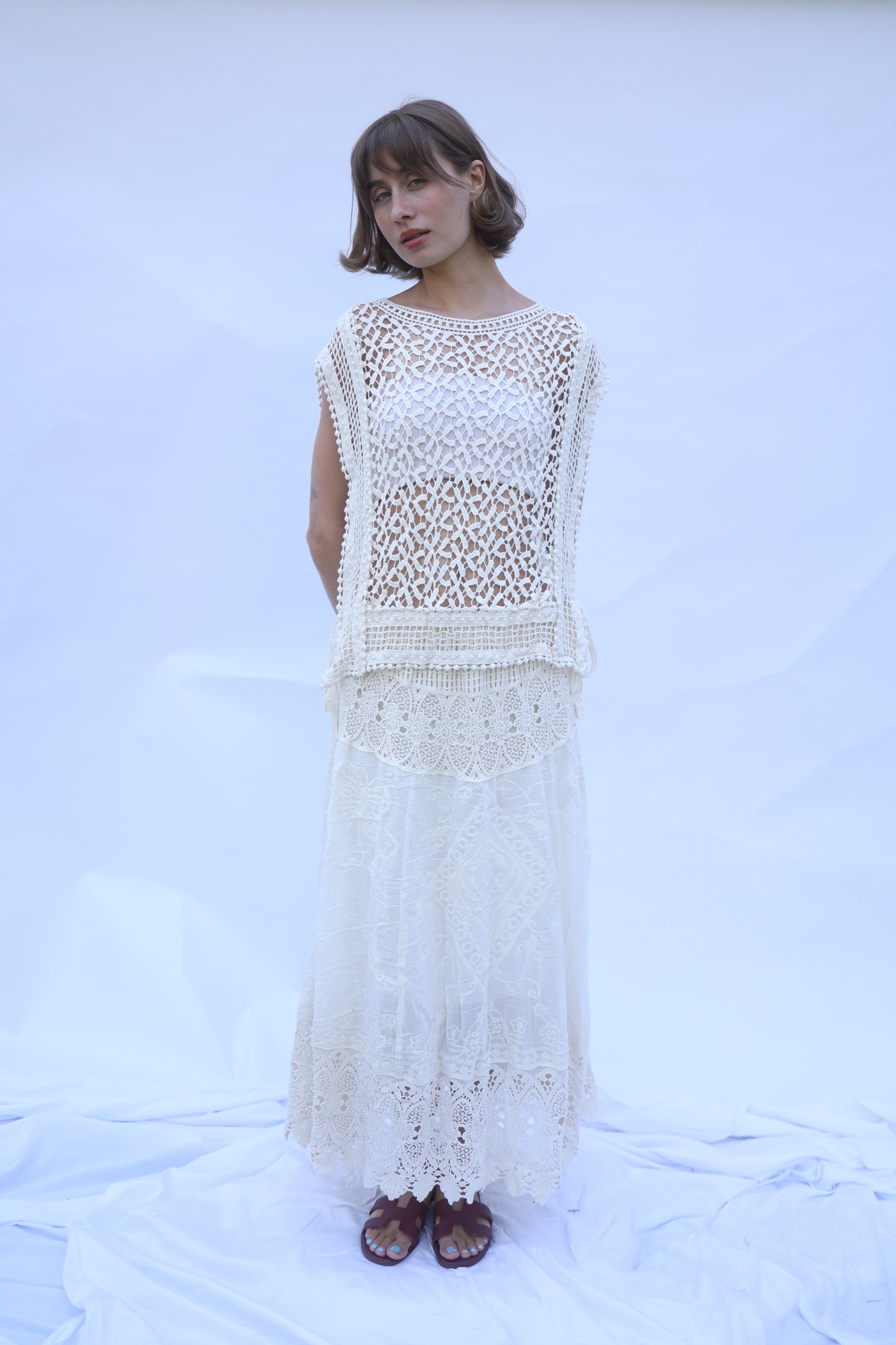 Mesh Crochet Top