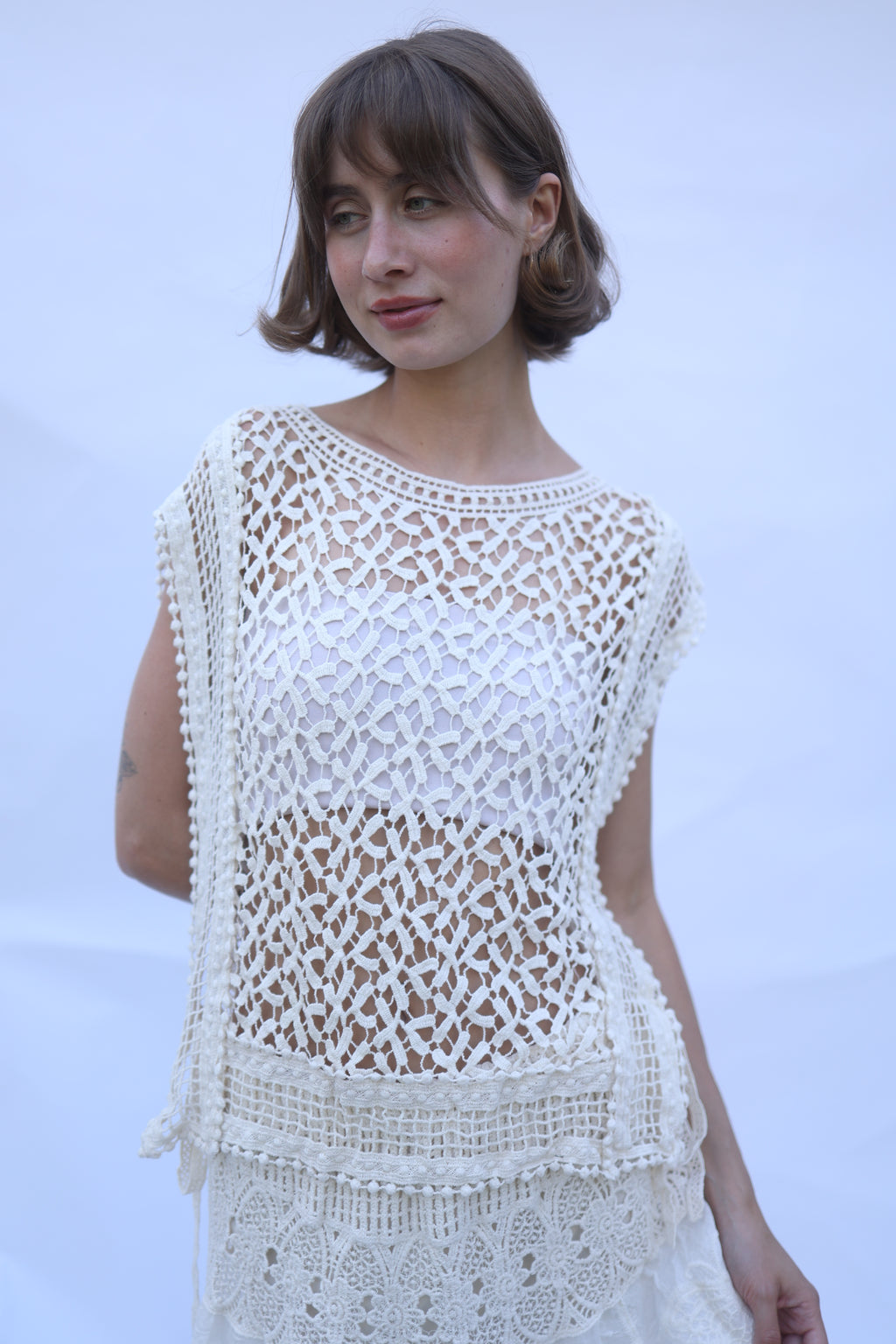 Mesh Crochet Top