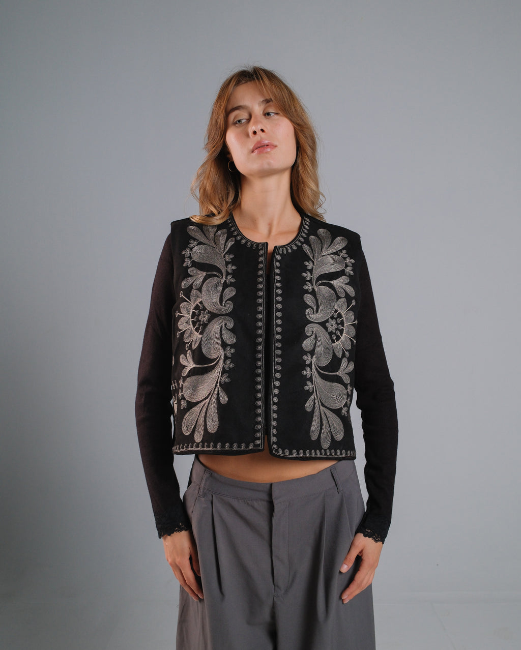 Embroided Vest