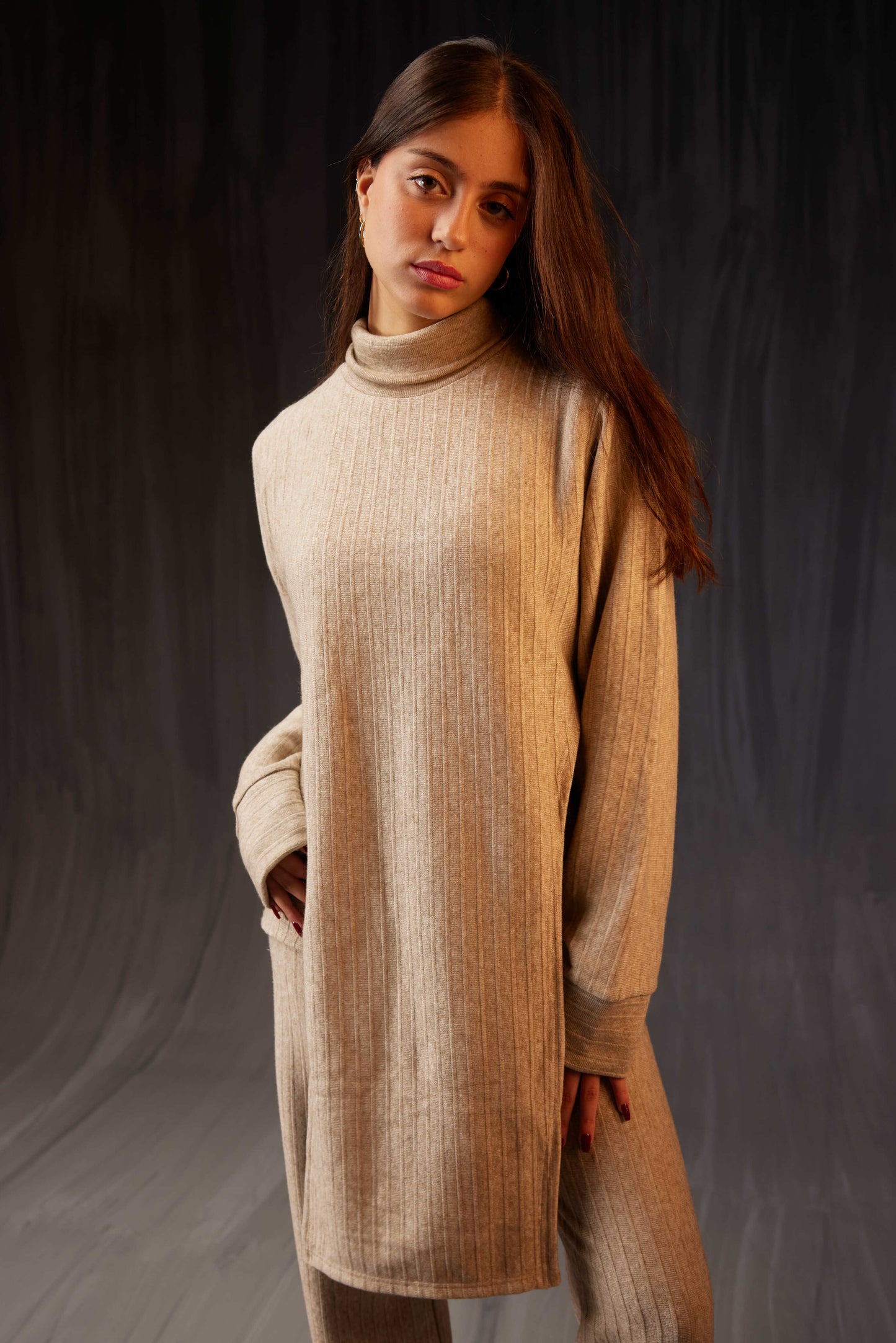 Beige Khione Poncho