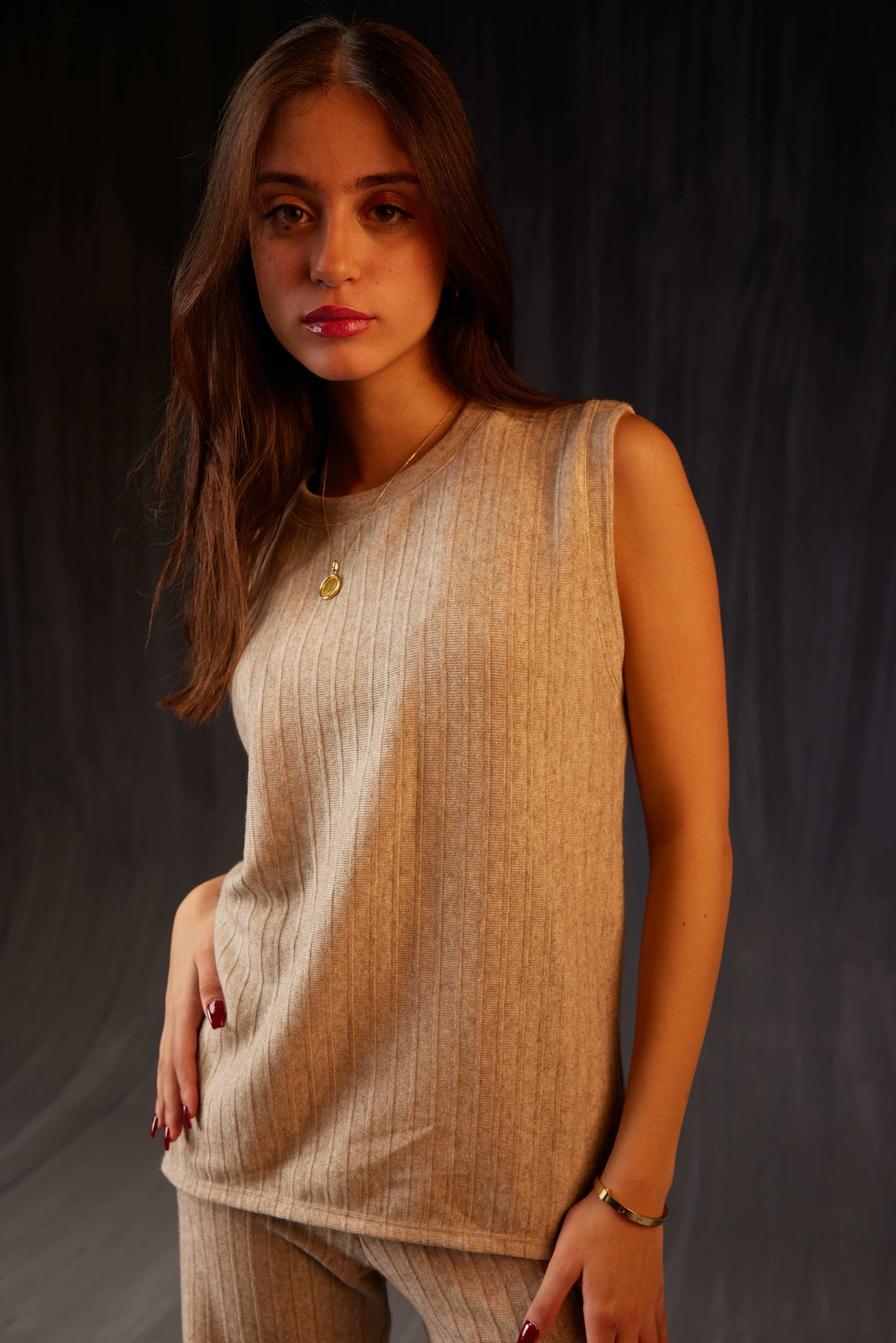 Beige Khione Vest