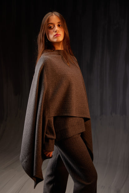 Grey Viva Poncho