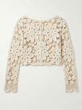 Boho Flower Crochet Blouse