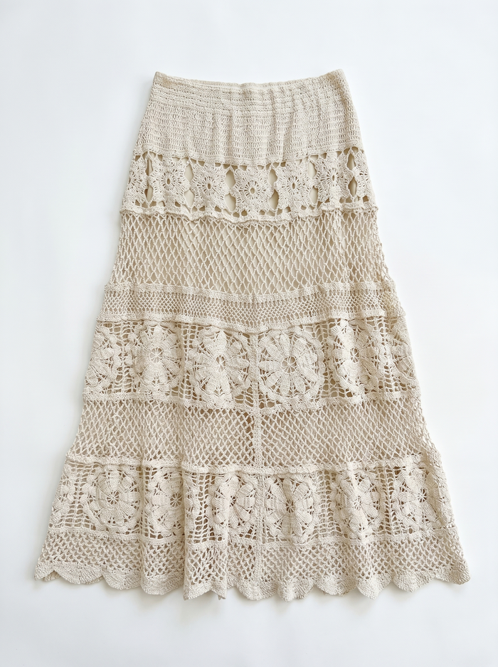 Flower Crochet Skirt