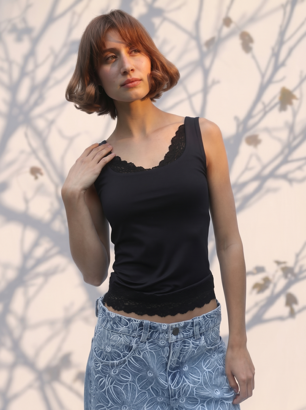 Polyamide Lace Tank Top
