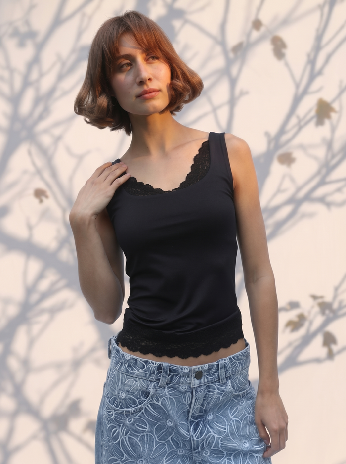 Polyamide Lace Tank Top
