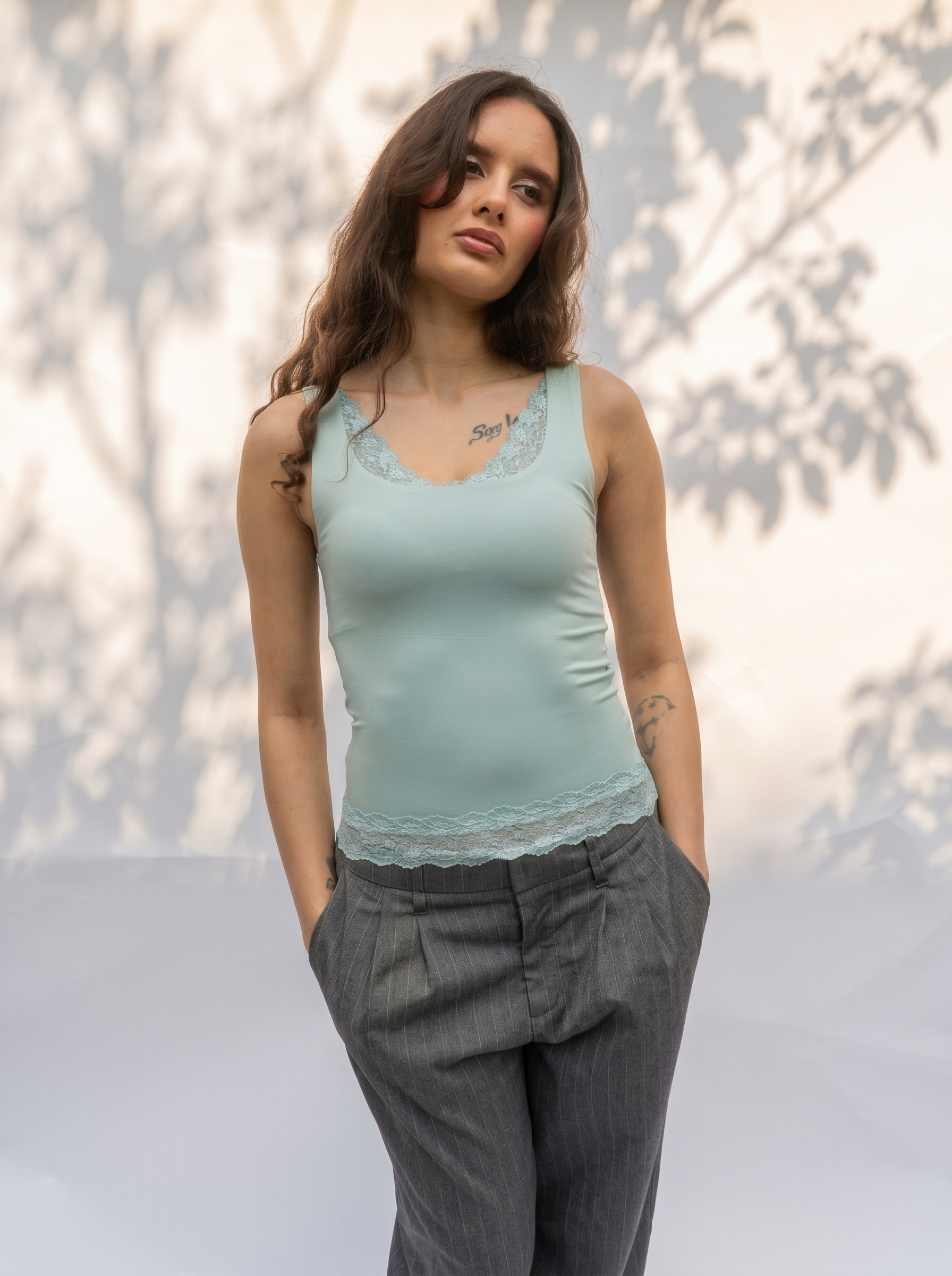 Polyamide Lace Tank Top